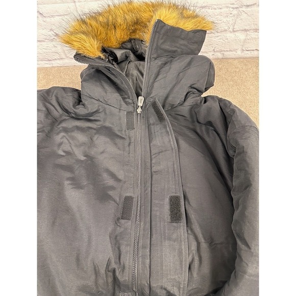Jordan Craig Mens Black Hooded‎ Parka Jacket Fur Trim Big Size 6XL Winter Coat - Picture 4 of 12